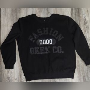 Fashion Geek Black Men's Sweatshirt